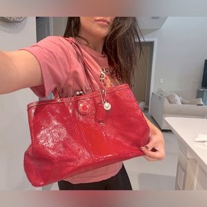 Red Authentic Coach Purse